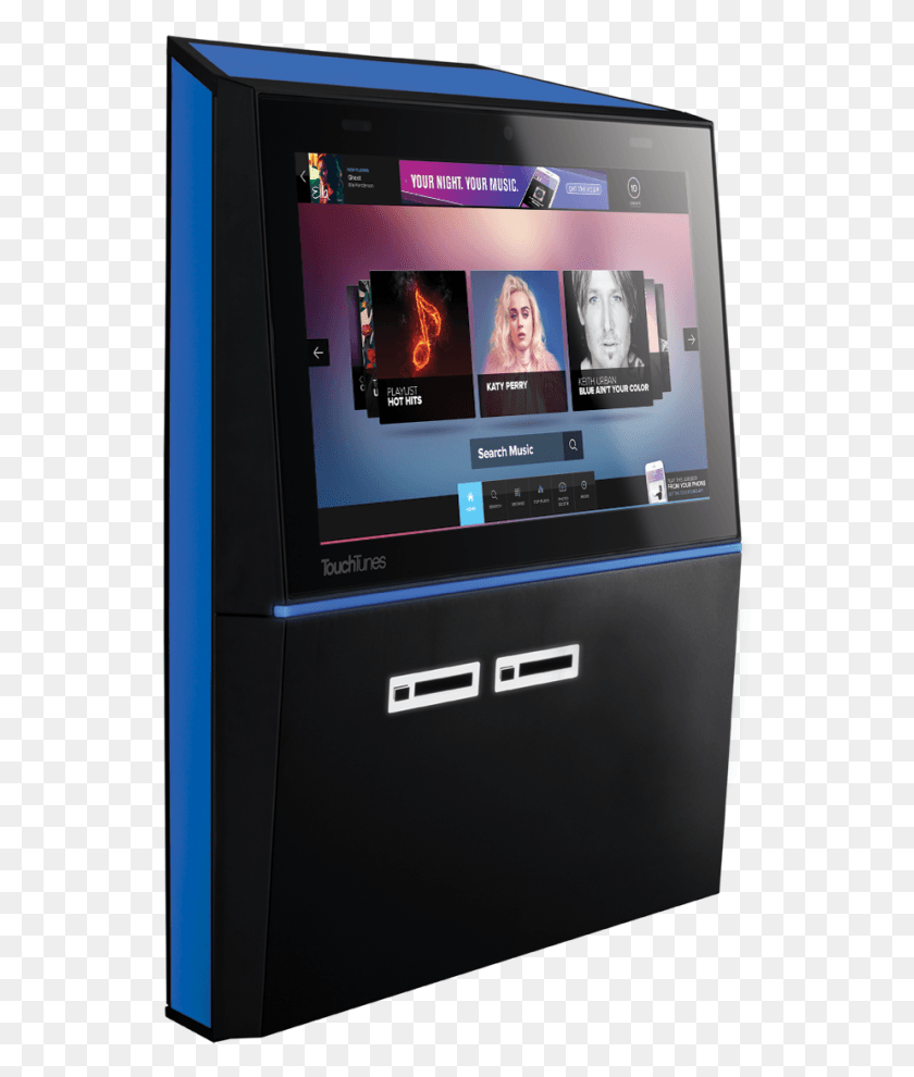 543x930 The Playdium Is The Smaller Of Touchtunes39 Two Wall Electronics, Kiosk, Screen, Monitor HD PNG Download