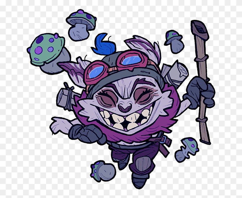 657x629 The Poison The Blind The Slows Invisibility The Face Your Fears Teemo, Graphics, Doodle HD PNG Download