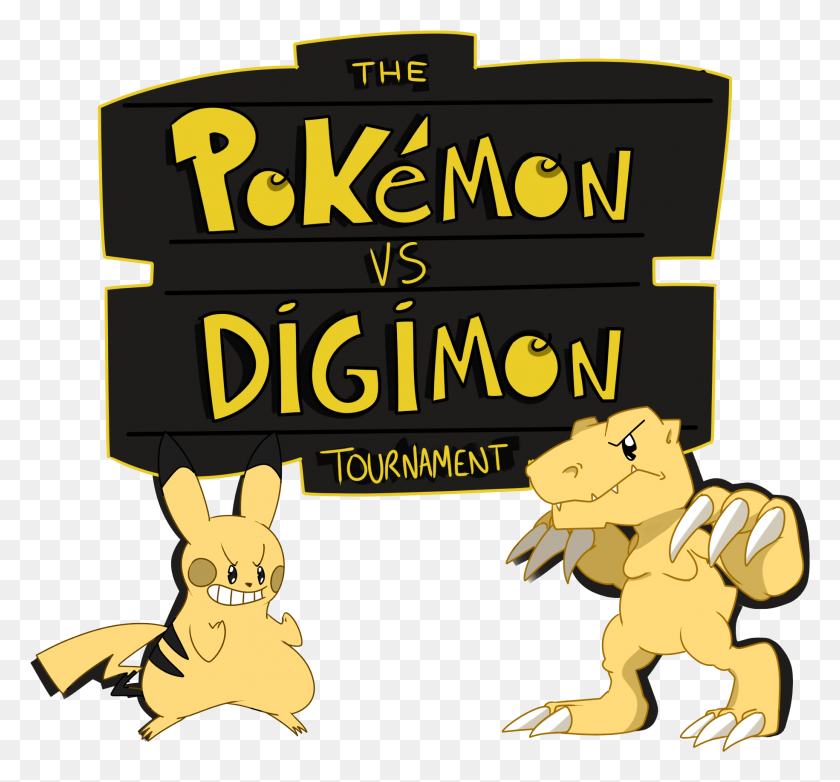 1830x1696 Descargar Png / The Pokmon Versus Digimon Tournament Por Thepvsdtournament, Publicidad, Cartel, Papel Hd Png