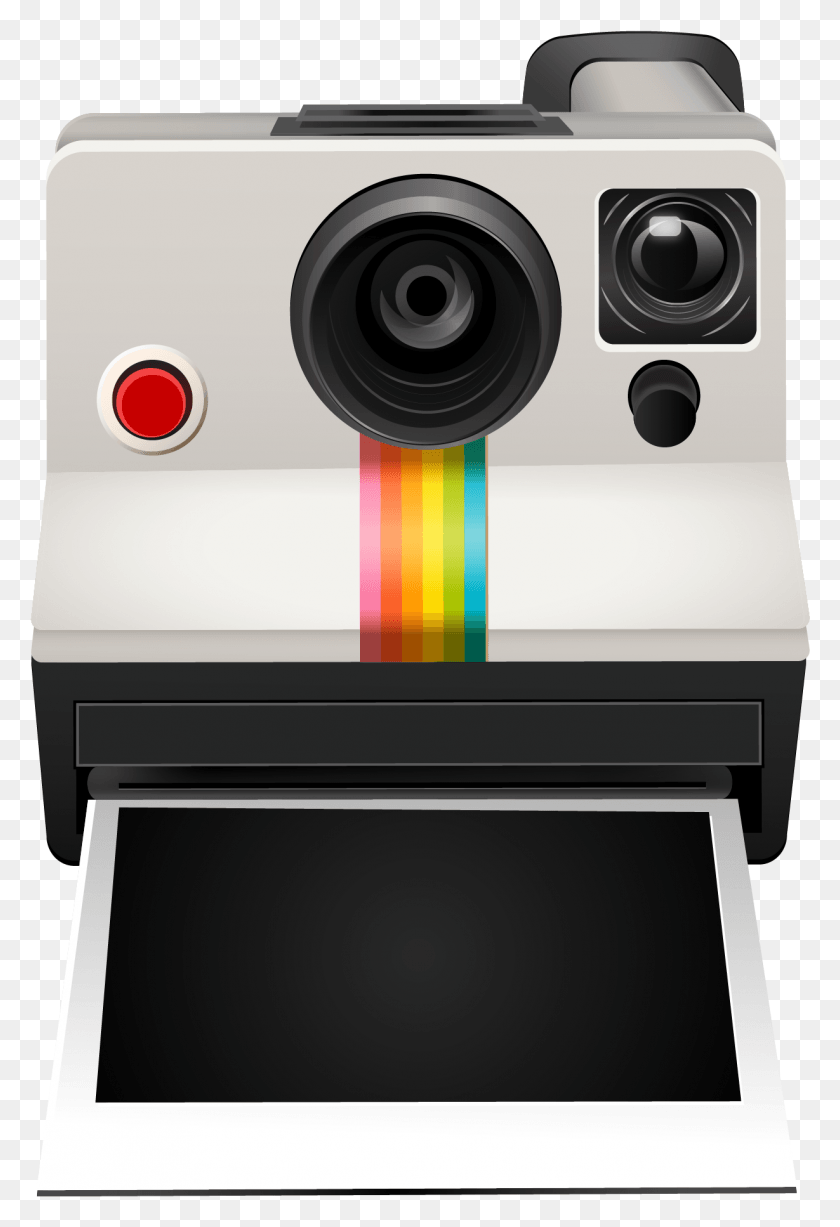 1229x1840 The Polaroid Camera Clipart Instant Polaroid Polaroid Camera Vector, Electronics, Cooktop, Indoors HD PNG Download