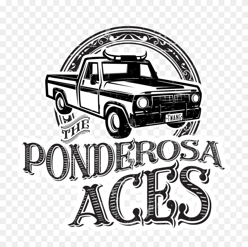 1412x1409 The Ponderosa Aces Pickup Truck, Flyer, Poster, Paper HD PNG Download
