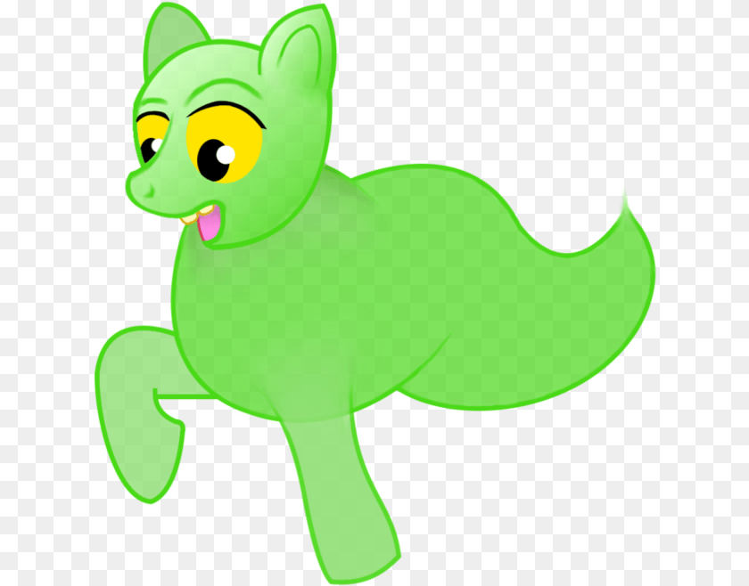 633x658 The Pony Ghost By Banner Free Cartoon, Green, Animal, Canine, Dog Clipart PNG