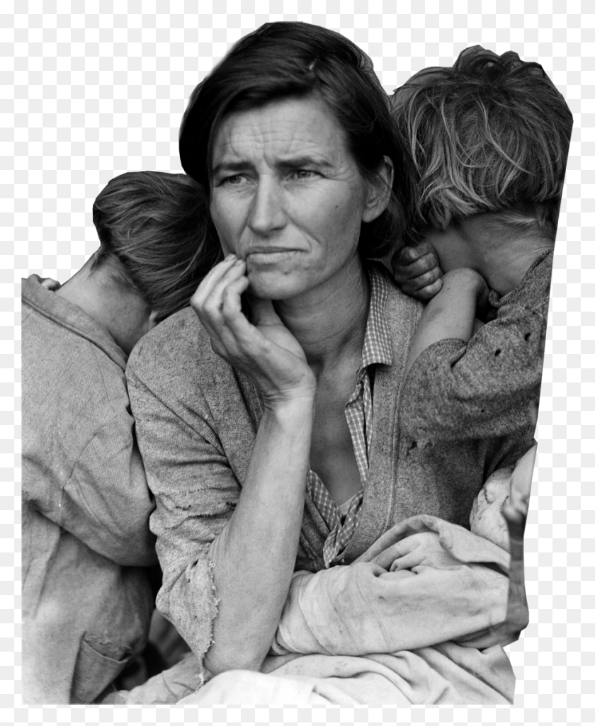 919x1138 The Power Of News Doesn39t Depend Upon Whether The Chronicler Dorothea Lange Migrant Mother, Face, Person, Human HD PNG Download