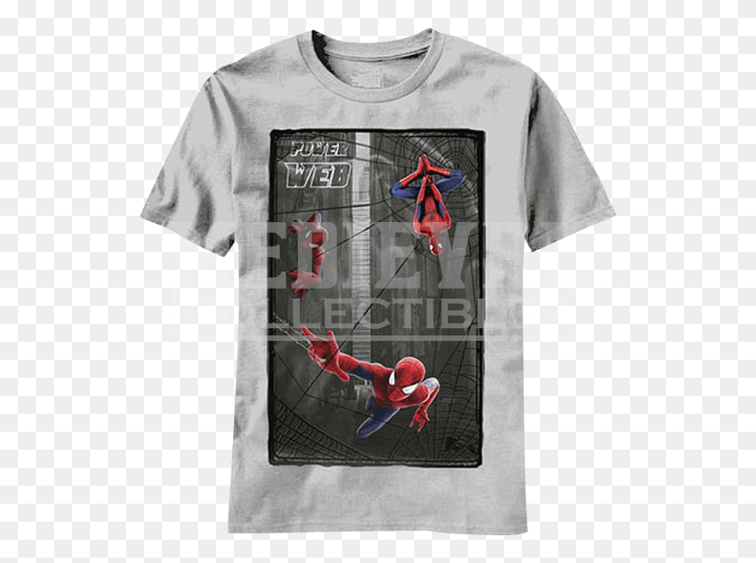 531x566 The Power Of Web Amazing Spiderman Kids T Shirt 00 X Men Merchandise, Clothing, Apparel, T-shirt HD PNG Download