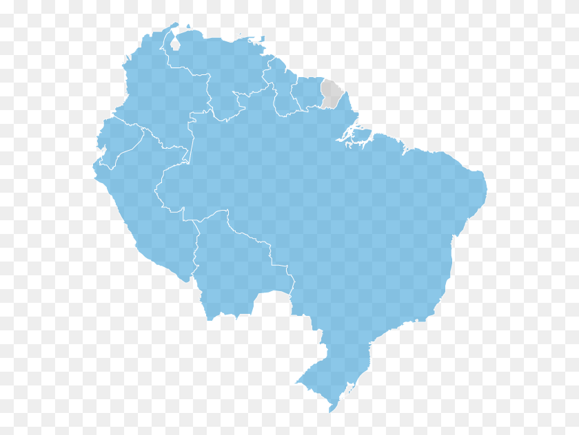 578x572 The Project Will Be Developed In 8 Countries That Form Latin America, Map, Diagram, Plot HD PNG Download