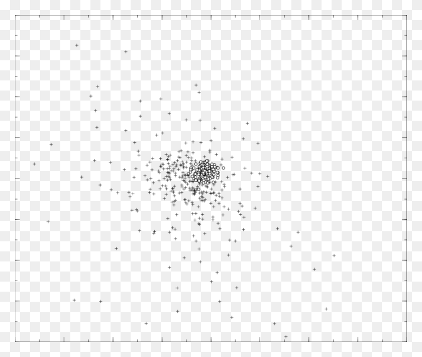 850x709 The Proper Motion Vector Point Diagram Of Ngc Monochrome, Snowflake HD PNG Download