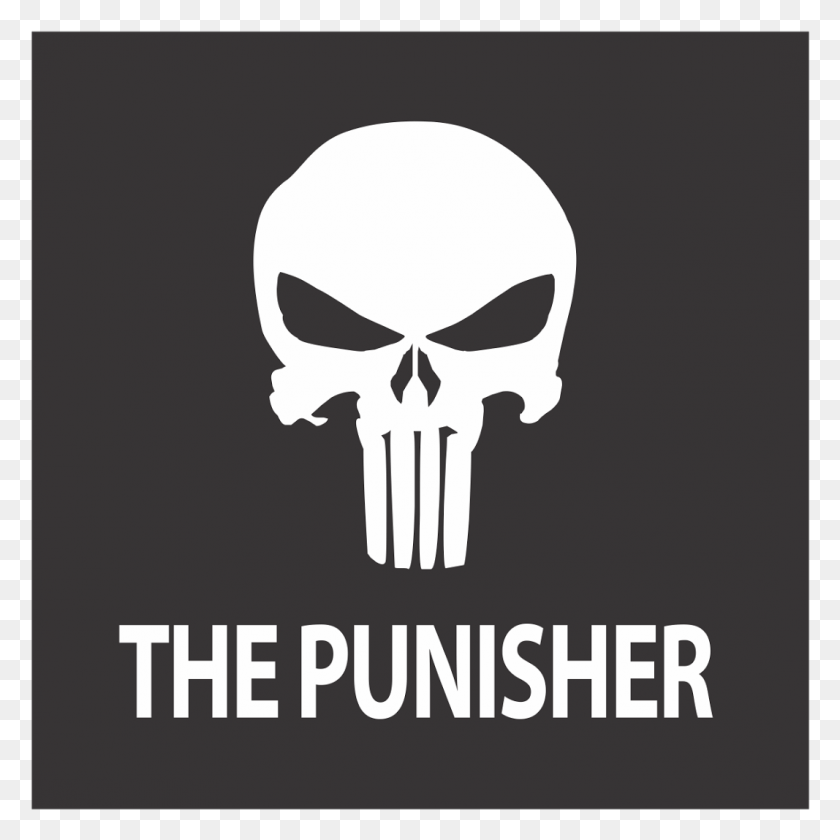 1067x1067 The Punisher Logo Vector Punisher Logo, Label, Text, Stencil HD PNG Download
