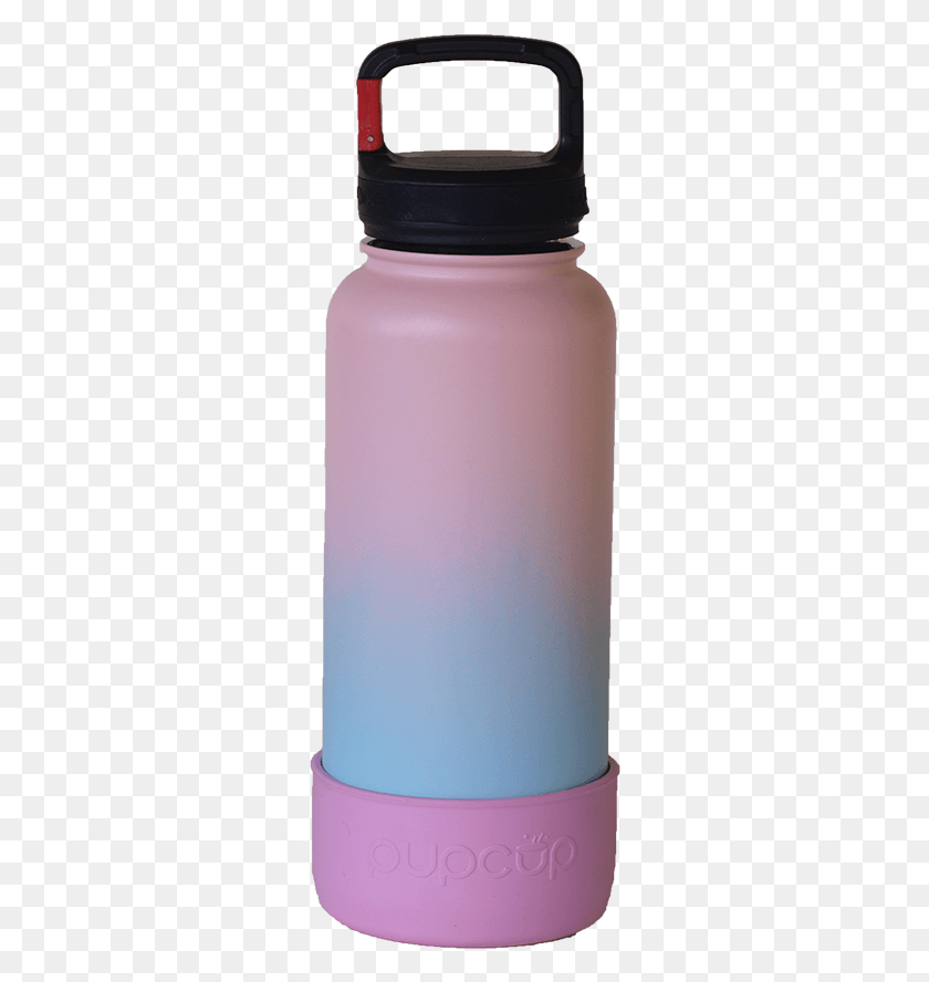283x828 The Pupcup Dog Water Bottle And Water Bottle Protective Water Bottle, Milk, Beverage, Drink HD PNG Download