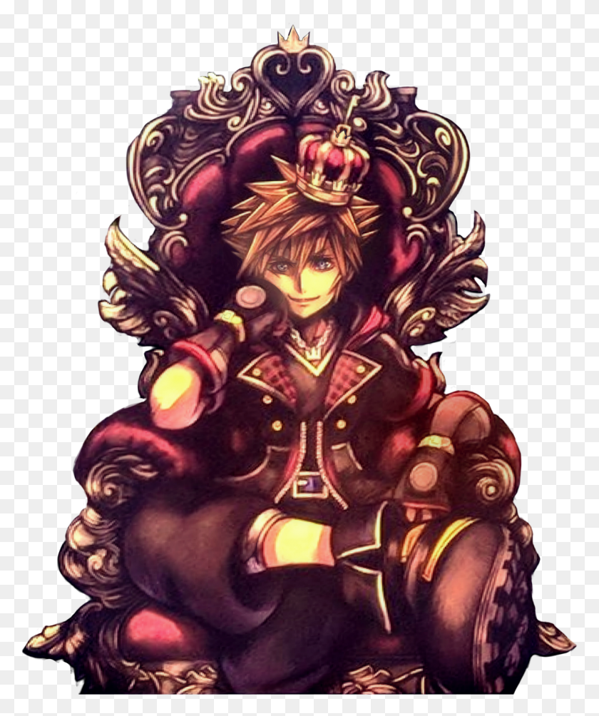 1205x1459 The Quality Is Not So Good But Here39s My Best Kingdom Hearts 3 Sora Throne, Person, Human, Furniture HD PNG Download