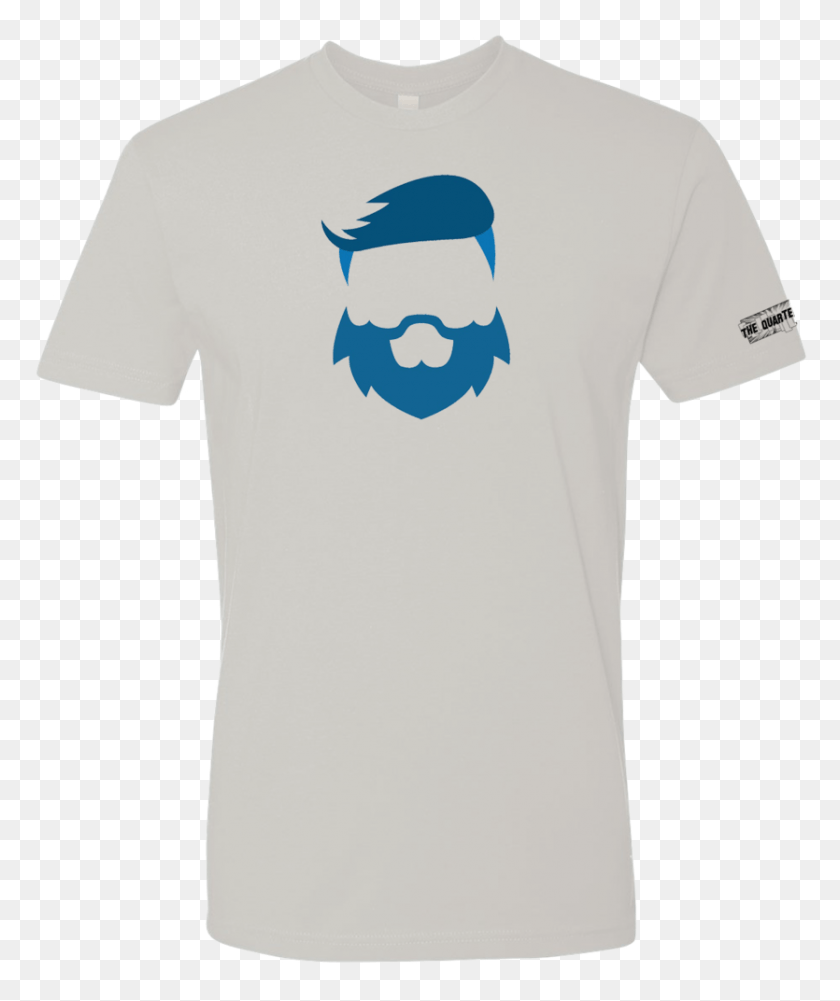 835x1008 The Quartering Beard Logo T Shirt Active Shirt, Clothing, Apparel, Mustache HD PNG Download