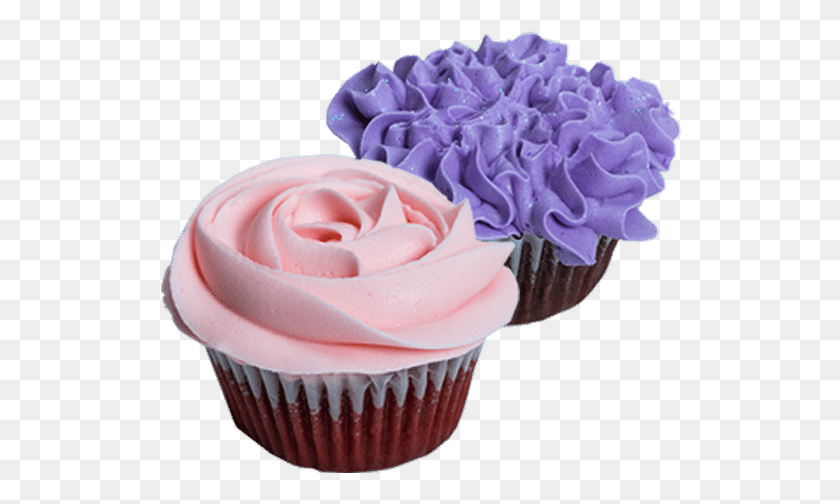 522x444 The Queen Cupcake Box Flower Cupcake, Cream, Cake, Dessert HD PNG Download