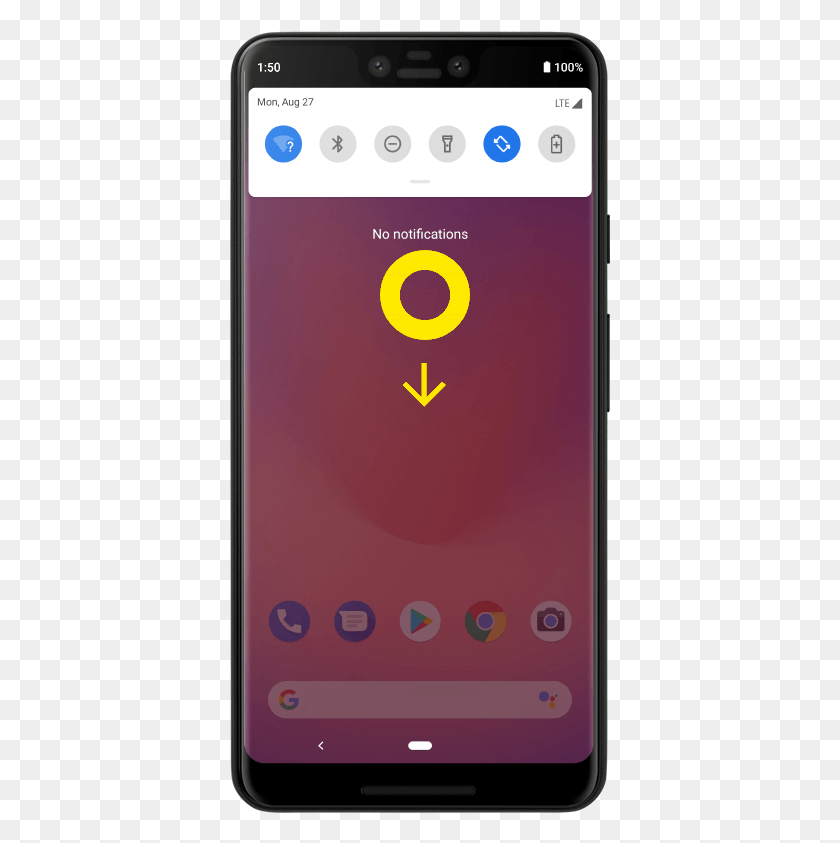 381x783 The Quick Settings Panel Appears Google Pixel Volte Icon, Mobile Phone, Phone, Electronics HD PNG Download