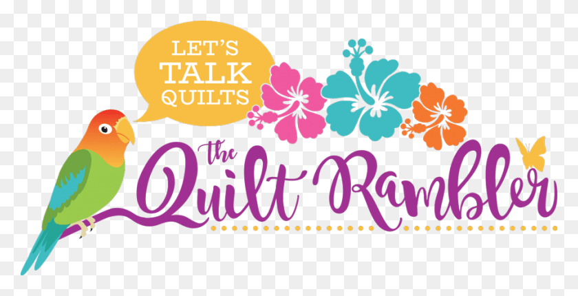 900x427 The Quilt Rambler Quilts Logo Design, Bird, Animal, Label HD PNG Download