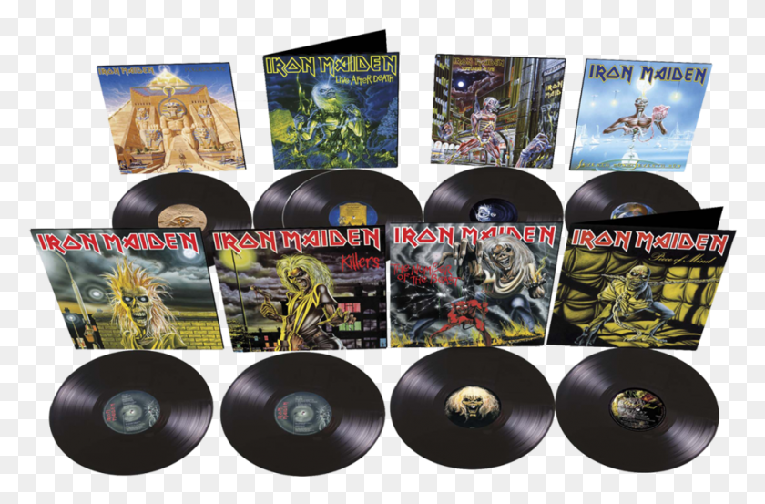 966x611 The Records Will Be Released Chronologically Across Iron Maiden Vinyl 2014, Disk, Dvd, Tiger HD PNG Download