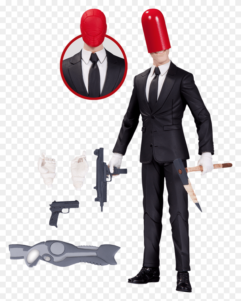 790x1000 The Red Hood 7 Designer Action Figure Red Hood By Greg Capullo Action Figure, Clothing, Suit, Overcoat HD PNG Download