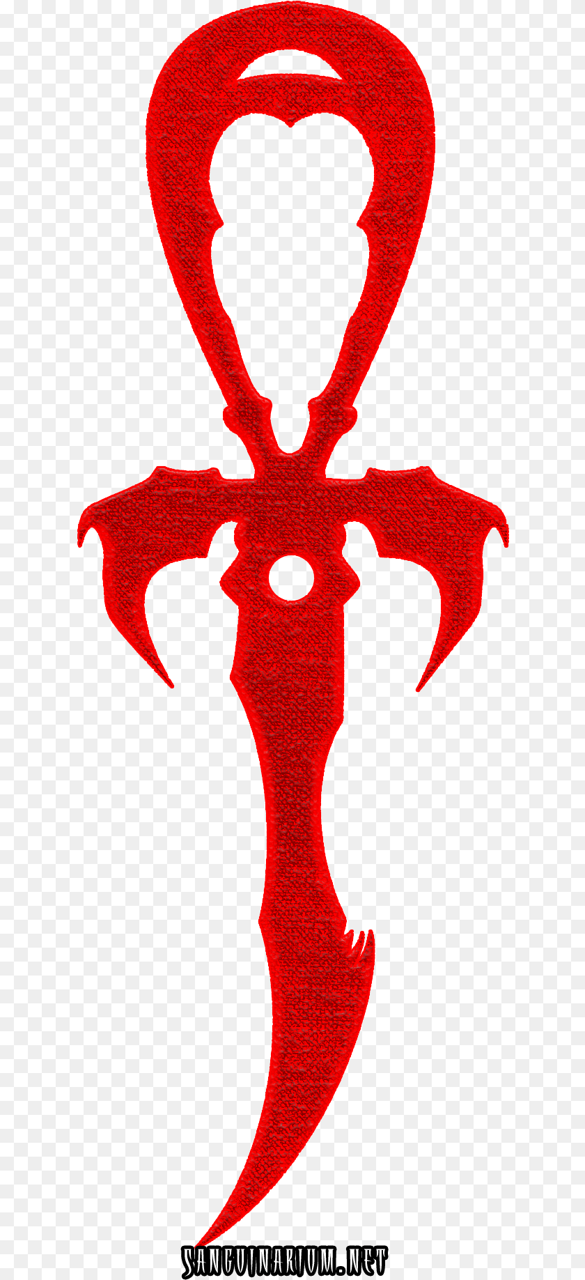 621x1837 The Red Legacy Ankh The Symbol Of The Vampire World Weapon, Blade, Dagger, Knife PNG