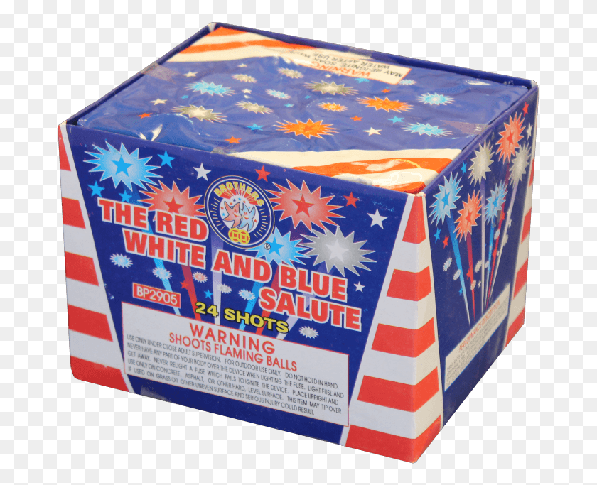 679x623 The Red White Amp Blue Salute Brothers Fireworks, Box, Cardboard, Carton HD PNG Download