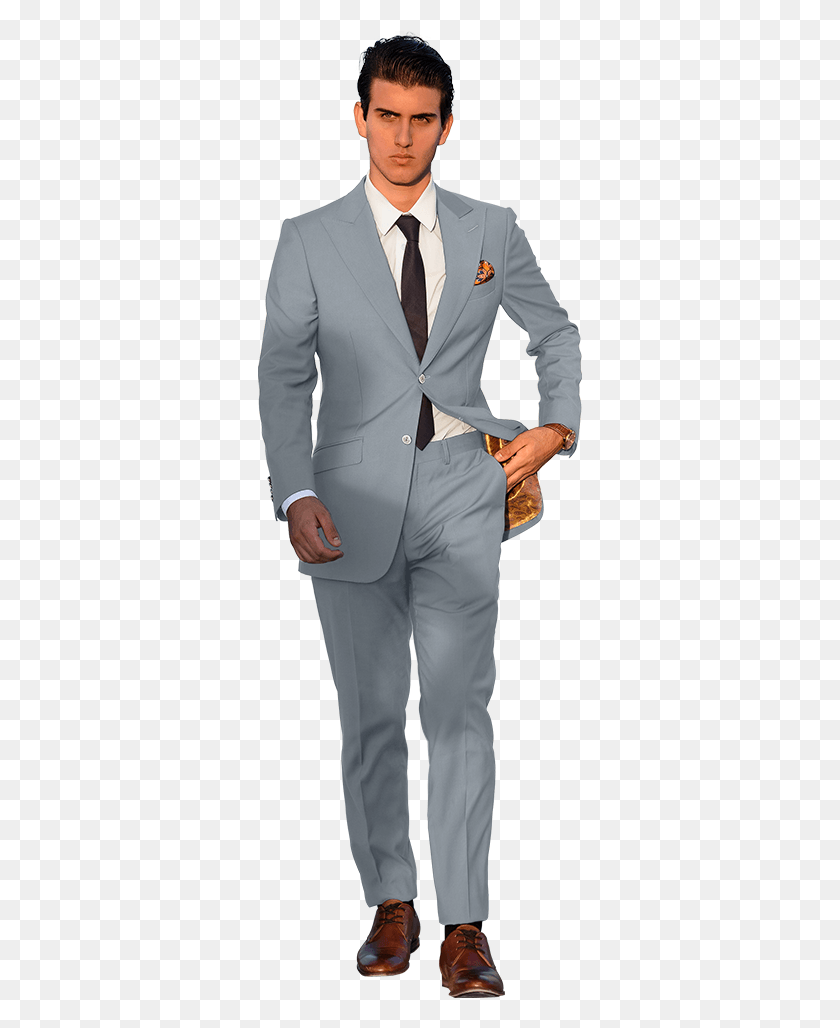 325x968 The Regal Light Grey Suit Ligt Grey Suit, Clothing, Overcoat, Coat HD PNG Download