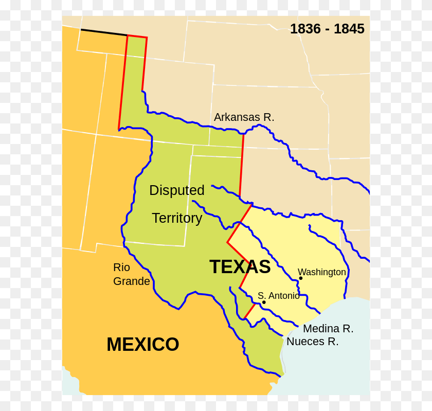 600x739 The Republic Of Texas Battle Of Buena Vista Map, Plot, Diagram, Atlas HD PNG Download