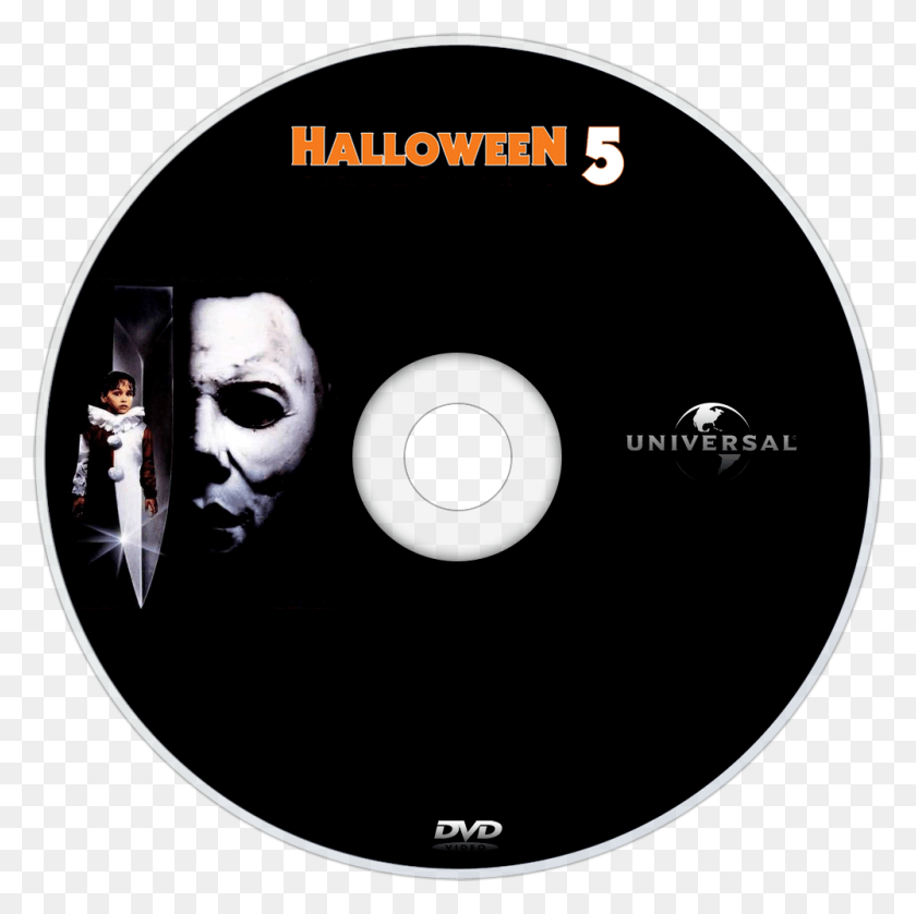 1000x1000 The Revenge Of Michael Myers Dvd Disc Image Halloween 5 The Revenge, Disk, Person, Human HD PNG Download