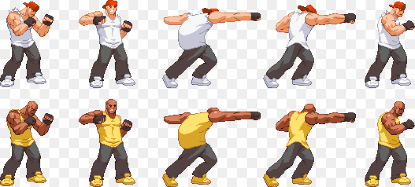 The Same Animation Used For Both Bad Guys Fat Guy Pixel Art, Adult, Boy, Child, Person Sticker PNG