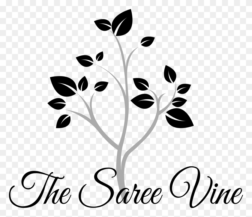 2492x2123 The Saree Vine, Stencil, Nature HD PNG Download