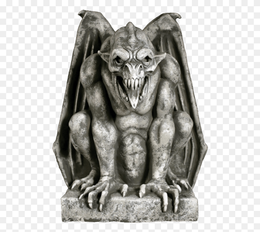 506x688 The Scarier More Menacing Gargoyles We Often See This Castle Gargoyle, Statue, Sculpture HD PNG Download