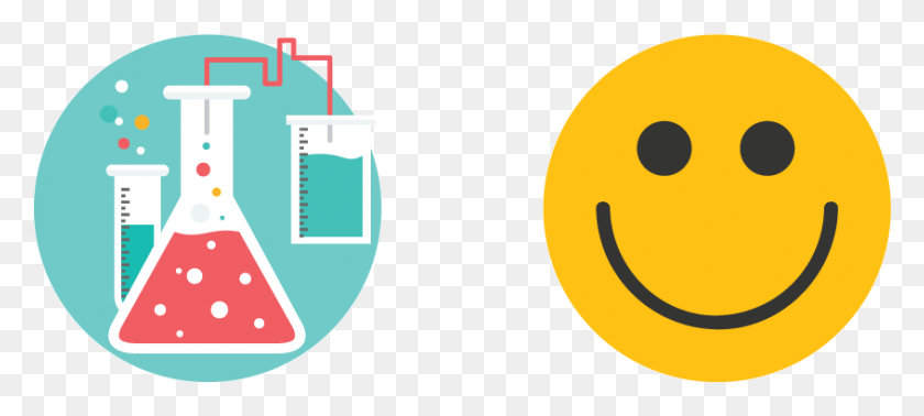 846x345 The Science Of Happiness Chemistry Reaction Icon, Label, Text, Plot HD PNG Download