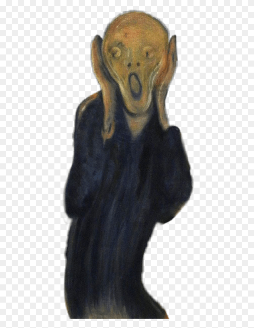 445x1024 The Scream Munch Figurine, Clothing, Apparel HD PNG Download