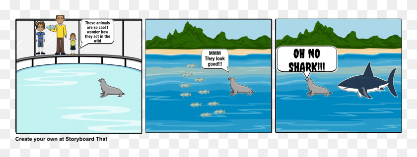 1145x378 The Sea Lion Cartoon, Land, Outdoors, Nature HD PNG Download