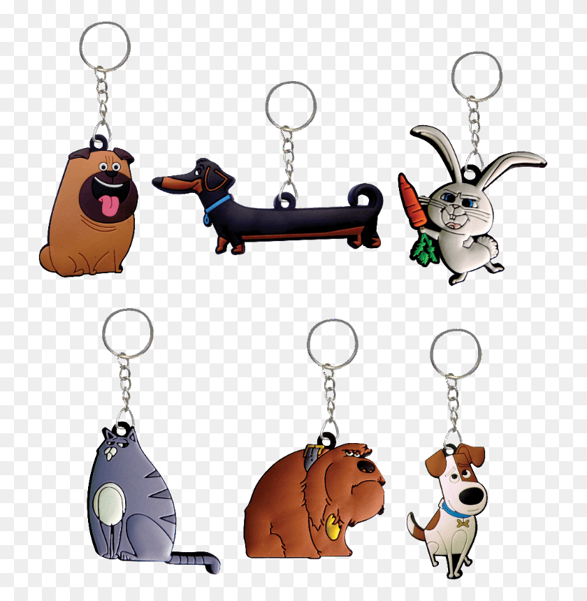 729x800 The Secret Life Of Pets Key Chains Cartoon, Accessories, Accessory, Pendant HD PNG Download