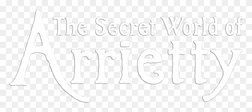 4470x1802 The Secret World Of Arrietty Calligraphy, Text, Label, Alphabet HD PNG Download