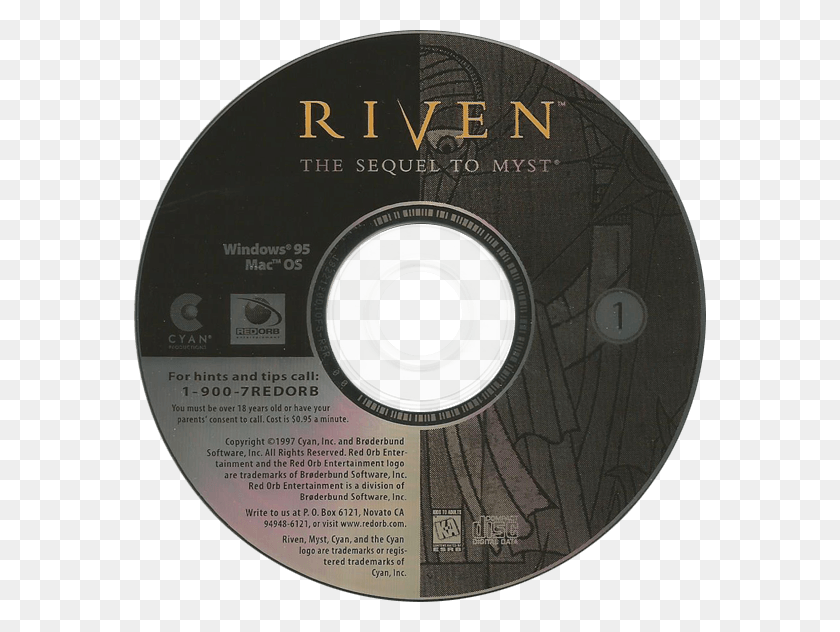 572x572 The Sequel To Myst Cd, Disk, Dvd HD PNG Download