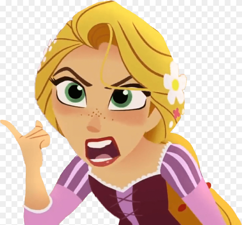 1098x1024 The Series Rapunzel Angry Tangled The Series, Baby, Person, Face, Head Clipart PNG