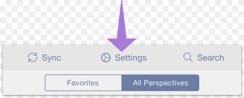 1270x513 The Settings Menu Is Reached From The Secret Bar In Omnifocus, Text, Symbol, Page Clipart PNG