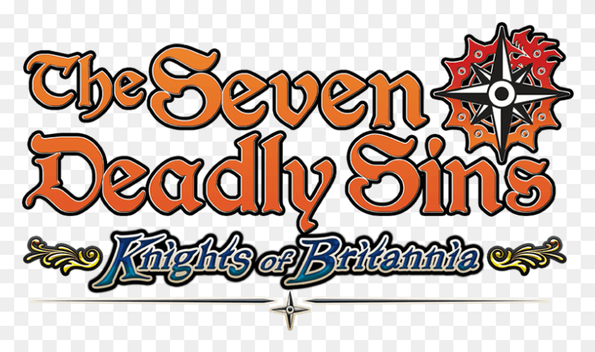 793x445 The Seven Deadly Sins Seven Deadly Sins Knights Of Britannia Logo, Text, Alphabet, Handwriting HD PNG Download