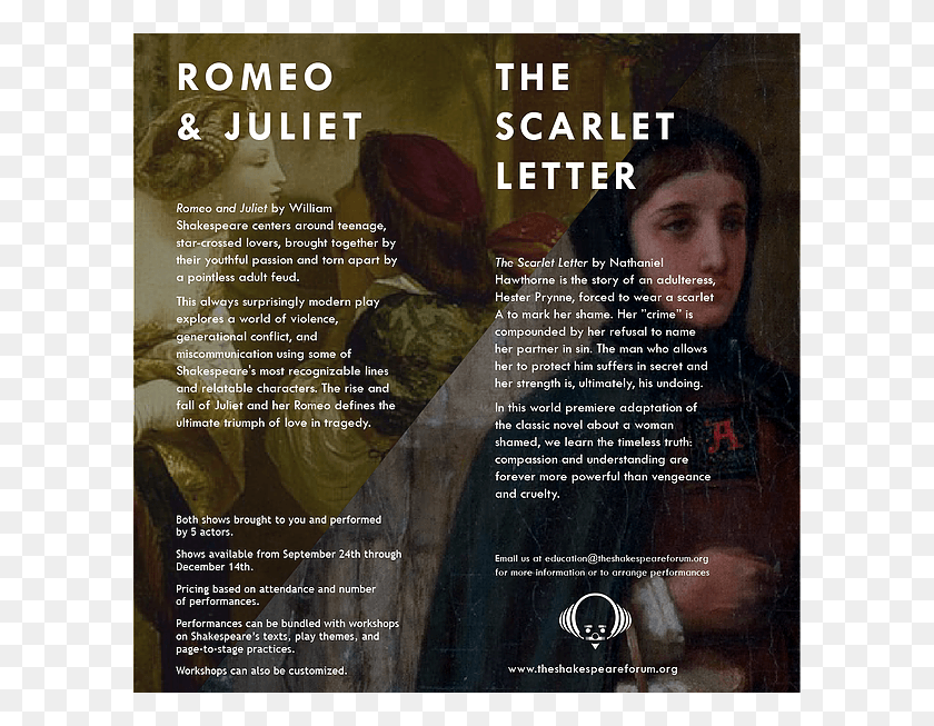 600x593 The Shakespeare Forum 2018 Maiden Tour William Shakespeare Scarlet, Text, Advertisement, Poster HD PNG Download