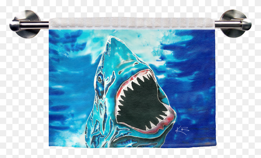 1193x689 Ребристое Полотенце Нападение Акулы - Мягкое Высококачественное Полотенце, Морская Жизнь, Рыба, Животное Png Скачать