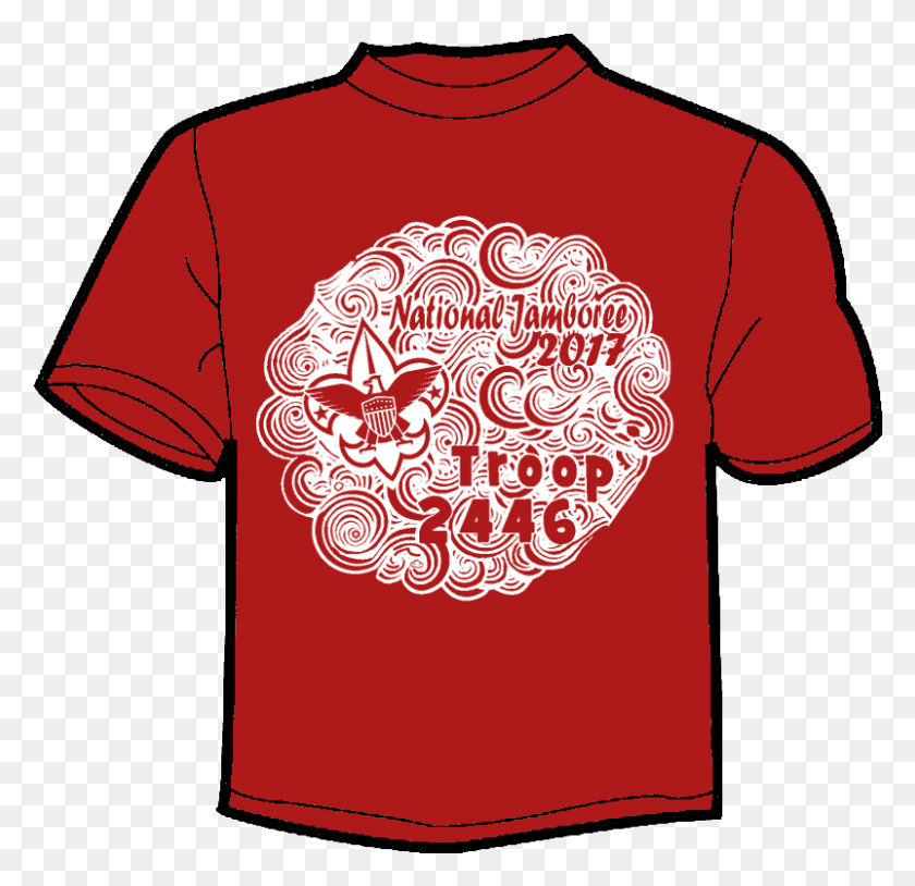 802x776 The Shirts Will Be Dark Red With White Silkscreening Illustration, Clothing, Apparel, T-shirt HD PNG Download