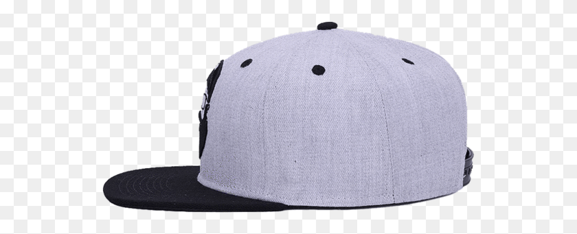 543x281 The Side Of A Gray Snapback Cap With A Black Visor Cap, Clothing, Apparel, Baseball Cap HD PNG Download