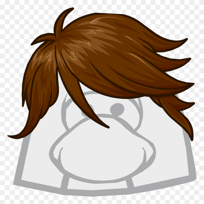 2059x2052 The Side Swept Club Penguin With Hair, Animal, Invertebrate, Insect HD PNG Download