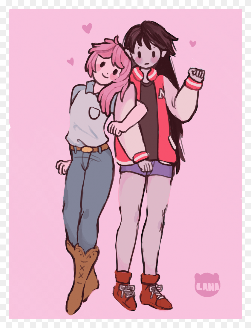 1280x1707 The Signs As Adventure Time Characters Marceline And Bubblegum Drawings, Comics, Book, Clothing HD PNG Download