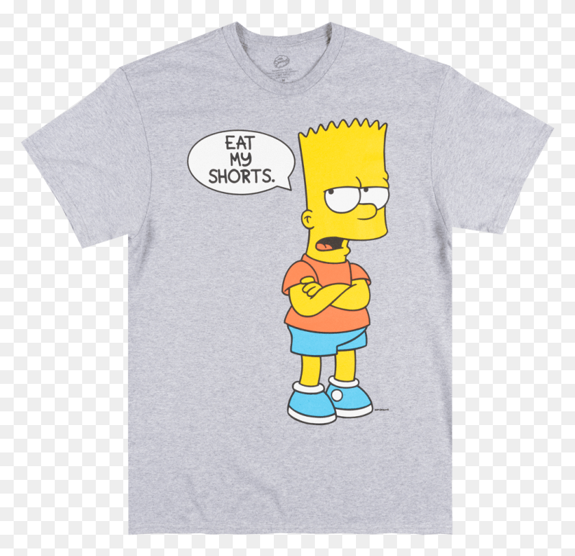 The Simpsons Bart Simpson Eat My Shorts T Shirt Gray Bart Simpson Eat My .....