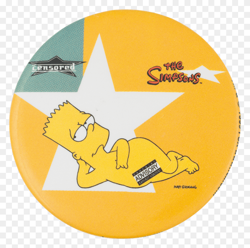 869x861 The Simpsons Censored Simpsons, Symbol, Text, Number HD PNG Download
