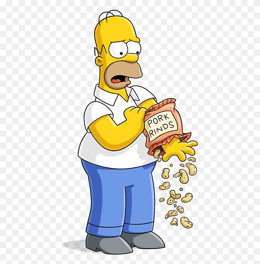 438x791 The Simpsons Characters Pack Homer Simpson Sticker, Person, Human, Food HD PNG Download