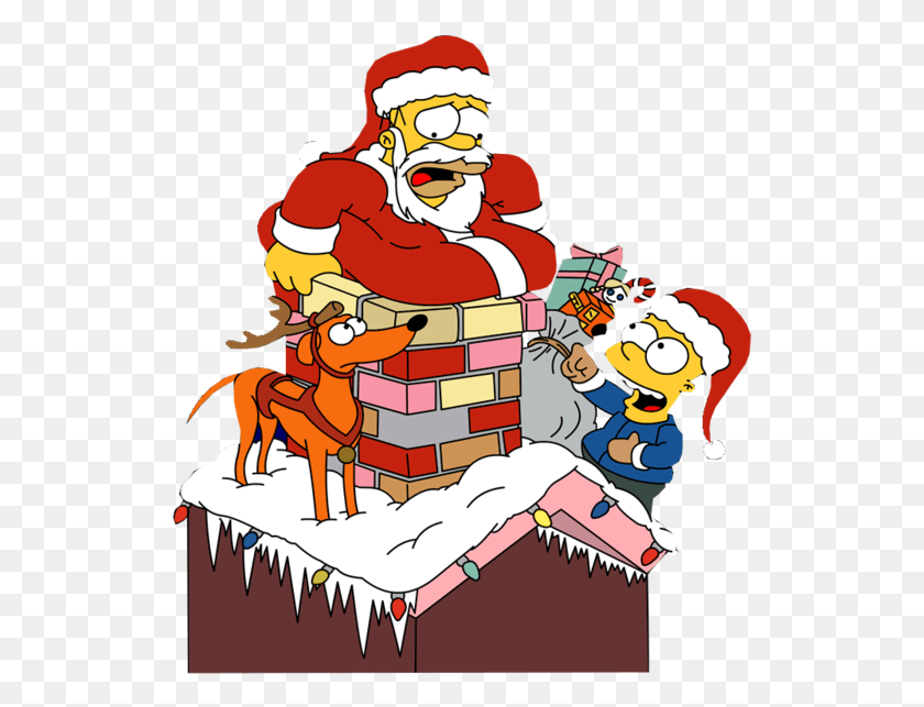 527x583 The Simpsons Christmas Simpson Christmas, Person, Human, Plant HD PNG Download