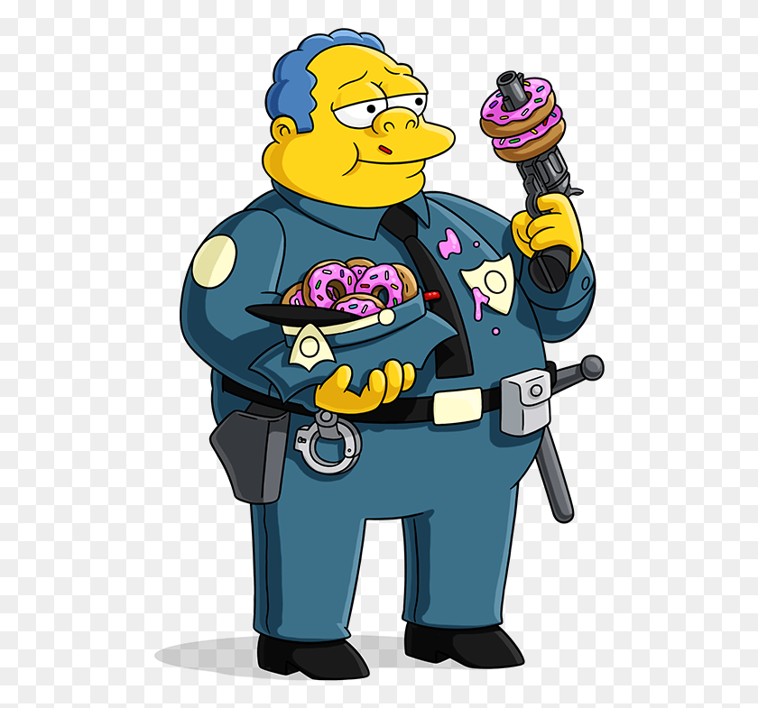 500x725 The Simpsons Clipart Police Officer Policeman The Simpsons, Costume, Clothing, Apparel HD PNG Download