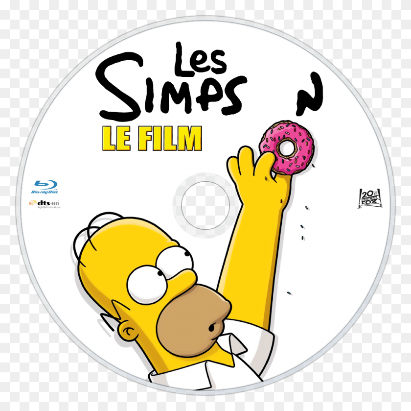 1000x1000 Descargar Png / Los Simpsons La Película Bluray Disc Image Los Simpson La Pelicula Blu Ray, Disk, Dvd Hd Png