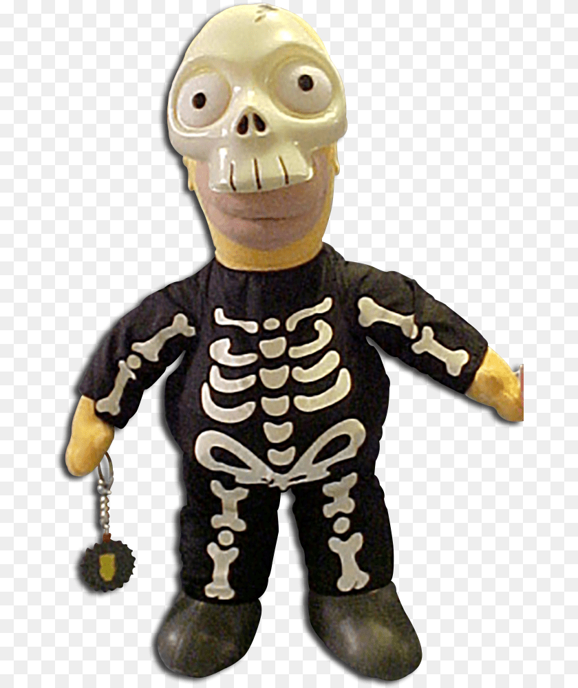 681x1000 The Simpsons39 Homer Simpson As Skelly Plush Doll Simpsons Skeleton Homer Plush, Figurine, Toy, Face, Head PNG