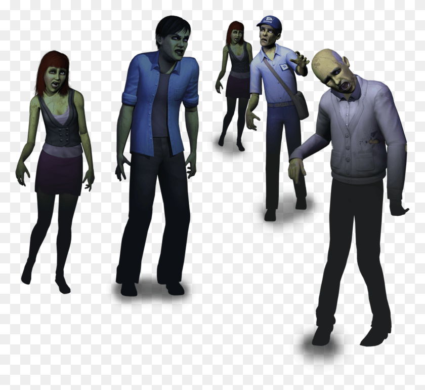 3615x3293 The Sims 3 Объявляет О Расширении Сверхъестественной Жизни С Модом Zombie Sims Hd Png Скачать